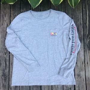 Vineyard vines whale long sleeve shirt